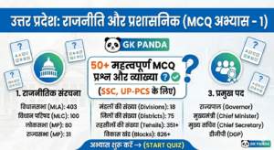 उत्तर प्रदेश की राजनीति | UP Politics & Administration | Important MCQ 2026