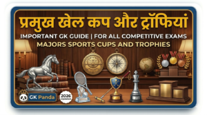 प्रमुख खेल कप और ट्रॉफियां (Sports Cups and Trophies) 50 MCQs – GK Panda